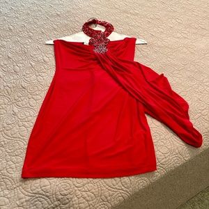 Women's Decorative Neckline Cocktail Dress by Symphony